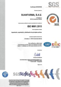 Certificado ISO 9001. 2015 . 2018. 2021 SF ED 3